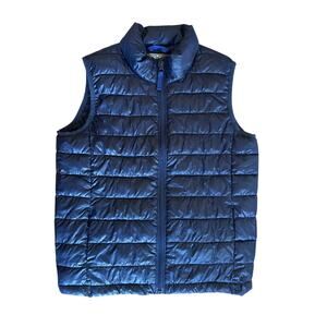 PRIMARY Kids Puffer Vest in Navy Blue Size 10